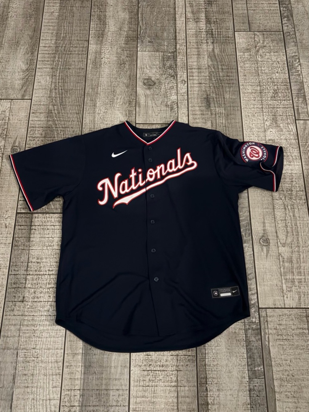 Nike Washington Nationals MLB Baseball Jersey Navy Red White Size XL